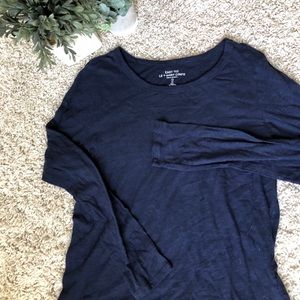 GAP Navy and Comfy Long Sleeve Shirt. Size Large